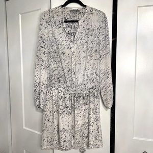 EUC Octavia Casual Abstract Print Midi Dress